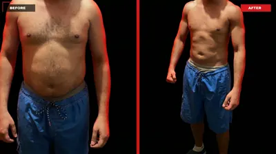 Before and after transformation of CMYH client 12